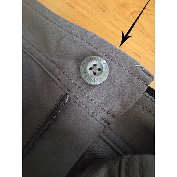 Eddie Bauer Skort Skirt Gray Adventurer Pockets Pickleball Golf Gorpcore Size 10 - Picture 10 of 11